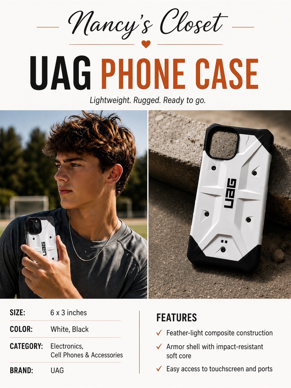 UAG phone case (white) for IPhone
